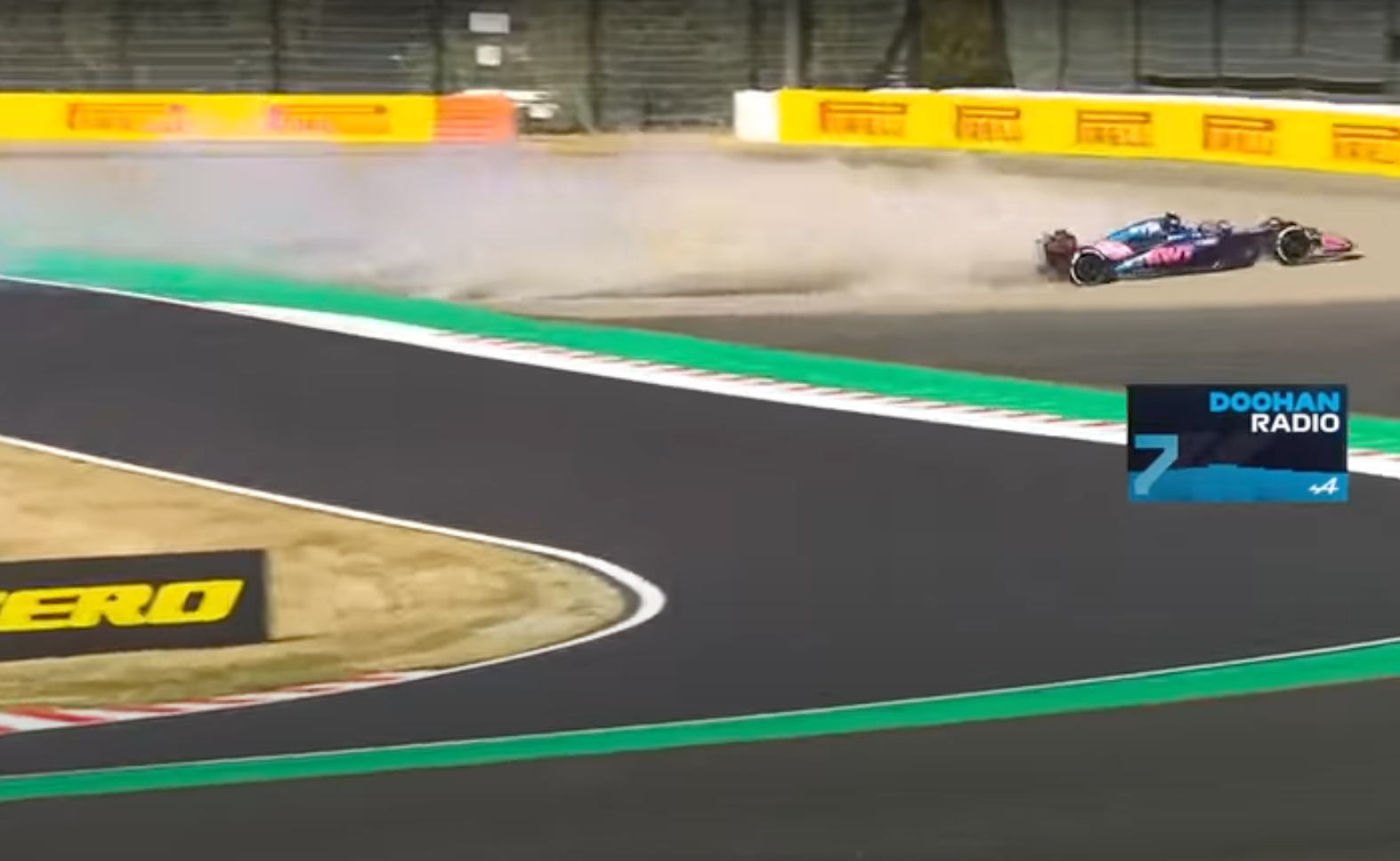 Jack Doohan's crash Practice 2